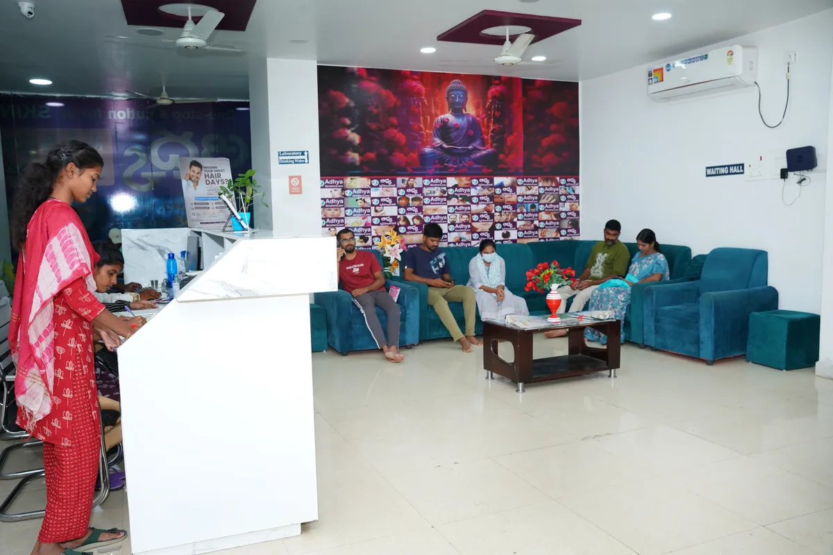 Reception & Executive Waiting Area Adhya Hospital