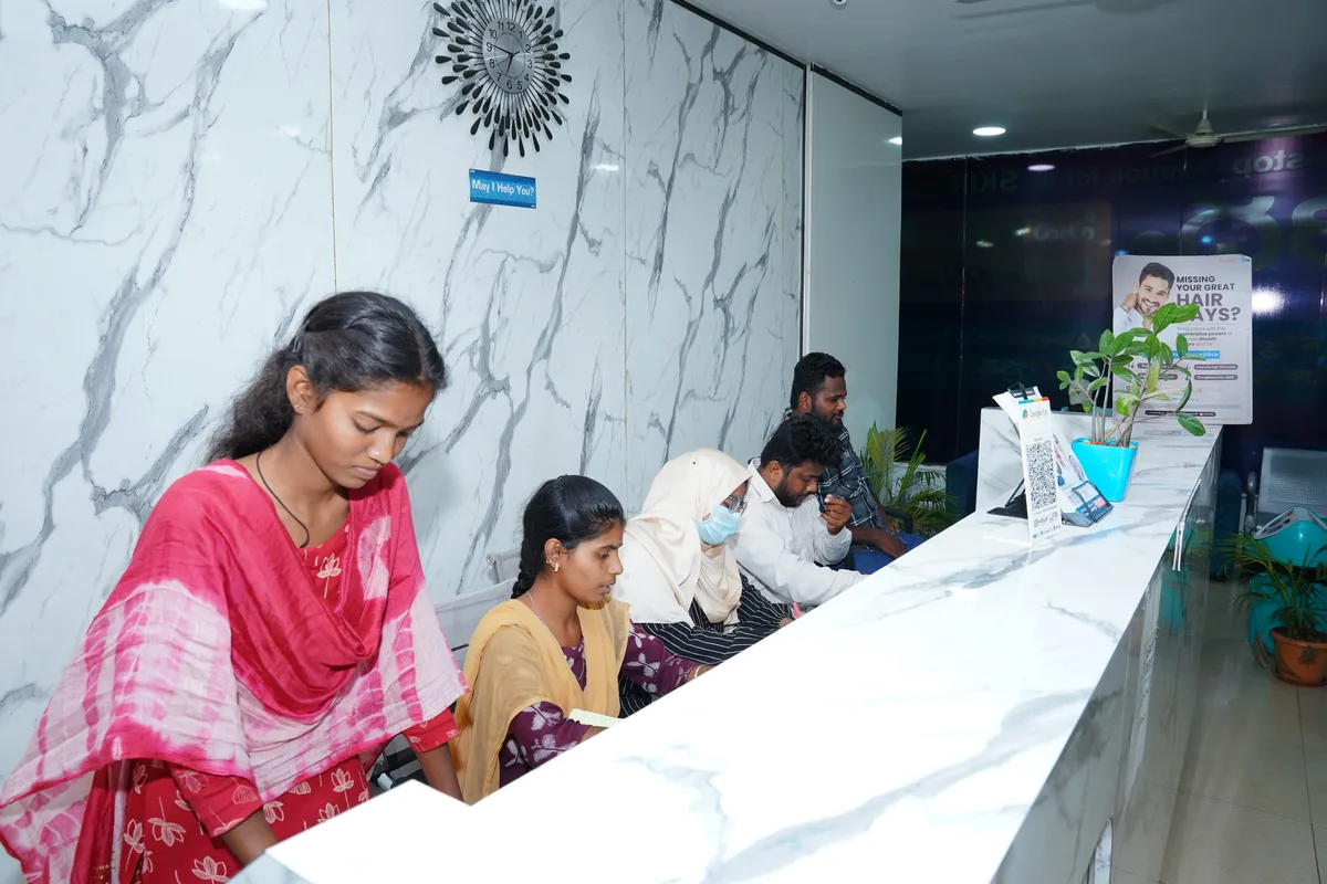 Modern Reception Desk Adhya Hospital